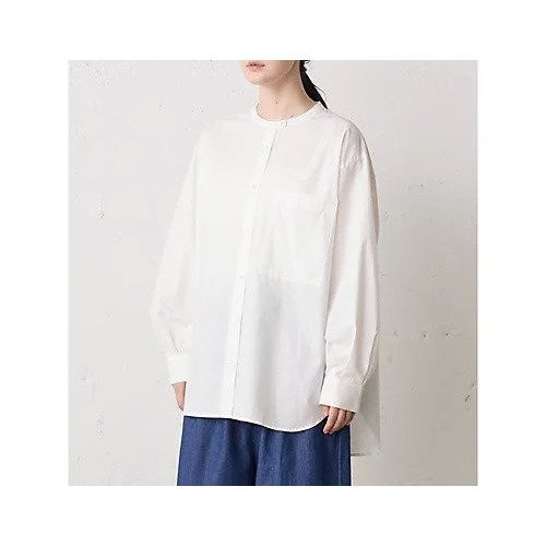 【ミディウミ/MidiUmi】のスタンドカラービッグシャツ 人気、トレンドファッション・服の通販 founy(ファニー) ファッション Fashion レディースファッション Fashion for Women トップス・カットソー Cut & Sew Tops シャツ・ブラウス・オフィスカジュアル Elegant Blouses & Button-Ups タイプライター Typewriter Fabric, Crisp Cotton バランス Balance, Style Balance パッチ Patch, Appliqué ベーシック Basic, Essential ポケット Pocket, Pocket Detail ワッシャー Washer, Crinkled Finish other-2|ID: prp329100004861744 ipo3291000000036051566
