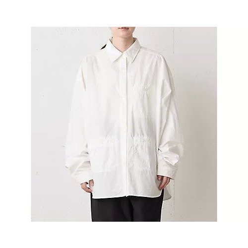 【ミディウミ/MidiUmi】のスリーポケットシャツ インテリア・キッズ・メンズ・レディースファッション・服の通販 founy(ファニー) ファッション Fashion レディースファッション Fashion for Women トップス・カットソー Cut & Sew Tops シャツ・ブラウス・オフィスカジュアル Elegant Blouses & Button-Ups スリット Slit, Slit Detail タイプライター Typewriter Fabric, Crisp Cotton フロント Front, Front Design ポケット Pocket, Pocket Detail オフホワイト|ID: prp329100004861745 ipo3291000000036051573