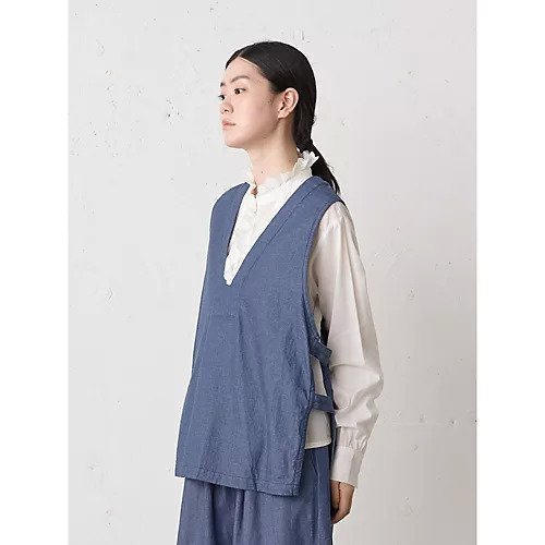 【ミディウミ/MidiUmi】のデニムサイドストラップベスト 人気、トレンドファッション・服の通販 founy(ファニー) 　ファッション　Fashion　レディースファッション　Fashion for Women　アウター　Coat / Outerwear Collection　トップス・カットソー　Cut & Sew Tops　ベスト&ジレ / 重ね着スタイル　Vests & Gilets　デニム　Denim, Jeans Material　ベスト　Vest, Waistcoat　other-2|ID: prp329100004861746 ipo3291000000036051584