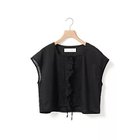 【ミディウミ/MidiUmi】のピンタックレースベスト 人気、トレンドファッション・服の通販 founy(ファニー) ファッション Fashion レディースファッション Fashion for Women アウター Coat / Outerwear Collection トップス・カットソー Cut & Sew Tops ベスト&ジレ / 重ね着スタイル Vests & Gilets インナー Innerwear ノースリーブ Sleeveless, No-Sleeve ベスト Vest, Waistcoat ボーダー Border, Stripe レース Lace, Lace Fabric thumbnail ブラック|ID: prp329100004861748 ipo3291000000036051592