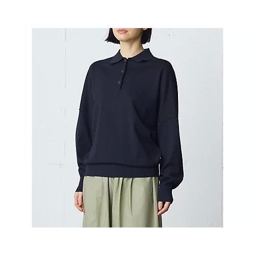 【ミディウミ/MidiUmi】のワイドニットポロ 人気、トレンドファッション・服の通販 founy(ファニー) 　ファッション　Fashion　レディースファッション　Fashion for Women　トップス・カットソー　Cut & Sew Tops　ニット　Knit Tops & Sweaters　ポロシャツ　Polo Shirt, Collared Tee　エレガント 上品　Elegant　other-2|ID: prp329100004861750 ipo3291000000036051607
