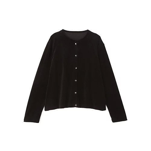 【ヒューマンウーマン/HUMAN WOMAN】のTCコンパクトベロアカーディガン 人気、トレンドファッション・服の通販 founy(ファニー) 　ファッション　Fashion　レディースファッション　Fashion for Women　トップス・カットソー　Cut & Sew Tops　カーディガン・羽織り　Layered Style Cardigans　ベロアトップス　Velour Tops / Velvet-Look Items　おすすめ　Recommended / Our Picks　カーディガン　Cardigan, Knitwear　シンプル　Simple, Minimal　スタンダード　Standard, Basic　バランス　Balance, Style Balance　プリント　Print, Printed Pattern　ベロア　Velour, Soft Velvet　ボックス　Boxy, Box Shape　ボトム　Bottoms, Lower Wear　メタル　Metal, Metal Parts　other-2|ID: prp329100004862060 ipo3291000000036077070