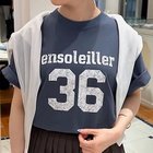 【ノーリーズ/NOLLEY'S】の店舗別注ナンバリングTシャツ 人気、トレンドファッション・服の通販 founy(ファニー) ファッション Fashion レディースファッション Fashion for Women トップス・カットソー Cut & Sew Tops シャツ・ブラウス・オフィスカジュアル Elegant Blouses & Button-Ups ロングTシャツ・Tシャツ Longline T-Shirts & Tees 2025年 2025 2025春夏・S/S Spring/Summer 2025 SS25 シンプル Simple, Minimal スペシャル Special, Limited Edition プリント Print, Printed Pattern 別注 Limited Edition, Custom Order 夏 Summer thumbnail ライトブルー|ID: prp329100004862063 ipo3291000000036077105