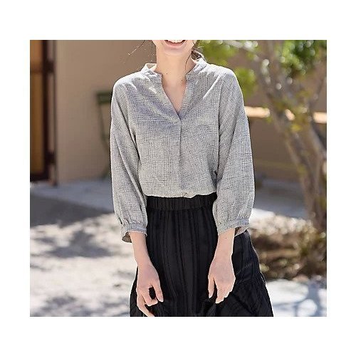 【エニー/ANY】の【手洗い可能】ヨーロピアンリネンスキッパーネックブラウス 人気、トレンドファッション・服の通販 founy(ファニー) 　ファッション　Fashion　レディースファッション　Fashion for Women　トップス・カットソー　Cut & Sew Tops　シャツ・ブラウス・オフィスカジュアル　Elegant Blouses & Button-Ups　おすすめ　Recommended / Our Picks　ギャザー　Gathered, Ruffled　スキッパー　Skipper, Open Collar　スリット　Slit, Slit Detail　バランス　Balance, Style Balance　リネン　Linen, Linen Fabric　夏　Summer　 other-1|ID: prp329100004863616 ipo3291000000036168320