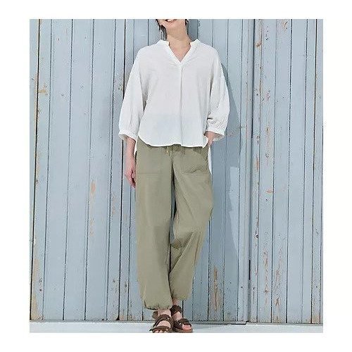 【エニー/ANY】の【手洗い可能】ヨーロピアンリネンスキッパーネックブラウス 人気、トレンドファッション・服の通販 founy(ファニー) 　ファッション　Fashion　レディースファッション　Fashion for Women　トップス・カットソー　Cut & Sew Tops　シャツ・ブラウス・オフィスカジュアル　Elegant Blouses & Button-Ups　おすすめ　Recommended / Our Picks　ギャザー　Gathered, Ruffled　スキッパー　Skipper, Open Collar　スリット　Slit, Slit Detail　バランス　Balance, Style Balance　リネン　Linen, Linen Fabric　夏　Summer　other-3|ID: prp329100004863616 ipo3291000000036168326