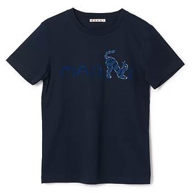 【マルニ/MARNI】のT-SHIRT 人気、トレンドファッション・服の通販 founy(ファニー) ファッション Fashion レディースファッション Fashion for Women トップス・カットソー Cut & Sew Tops シャツ・ブラウス・オフィスカジュアル Elegant Blouses & Button-Ups ロングTシャツ・Tシャツ Longline T-Shirts & Tees 洗える Machine Washable 猫 Cat, Kitty |ID:prp329100004863619