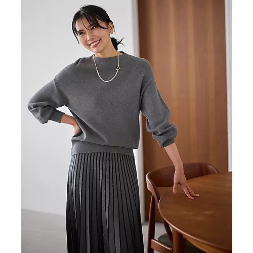 【エニー/ANY】の【洗濯機可/ウエストゴム】ニットセットアップII 人気、トレンドファッション・服の通販 founy(ファニー) 　ファッション　Fashion　レディースファッション　Fashion for Women　トップス・カットソー　Cut & Sew Tops　ニット　Knit Tops & Sweaters　なめらか　Smooth, Silky Texture　ストライプ　Stripe, Striped Pattern　セットアップ　Set-Up, Coordinated Outfit　フレア　Flare, Flared　ボトルネック　Bottle Neck, Mock Neck　ラウンド　Round, Round Neck　畦　Ribbed Knit　other-2|ID: prp329100004863626 ipo3291000000036173583