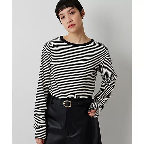 【ウィムガゼット/Whim Gazette】の【THE PAUSE】ボーダーロンTEE インテリア・キッズ・メンズ・レディースファッション・服の通販 founy(ファニー) https://founy.com/ ファッション Fashion レディースファッション Fashion for Women トップス・カットソー Cut & Sew Tops ロングTシャツ・Tシャツ Longline T-Shirts & Tees インナー Innerwear ヴィンテージ Vintage Style グラデーション Gradient, Ombre コンパクト Compact, Small Size ストレッチ Stretch, Stretchy Fabric ボーダー Border, Stripe ワーク Workwear, Utility Style 2026年 2026 |ID: prp329100004864145 ipo3291000000036271966