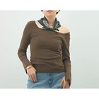 【ノーリーズソフィー/NOLLEY'S sophi】の【WEB限定カラーあり】総針スクエアネックプルオーバーニット オリーブ|ID: prp329100004864146 ipo3291000000036271728