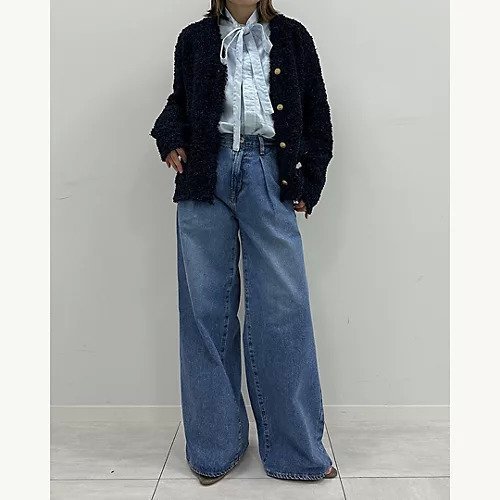 【スアデオ/suadeo】のニットツイード風カーディガン 人気、トレンドファッション・服の通販 founy(ファニー) 　ファッション　Fashion　レディースファッション　Fashion for Women　トップス・カットソー　Cut & Sew Tops　ニット　Knit Tops & Sweaters　カーディガン・羽織り　Layered Style Cardigans　春　Spring　カーディガン　Cardigan, Knitwear　ジャケット　Jacket, Outerwear　ツイード　Twill, Twill Weave　トレンド　Trend, Trending Now　バランス　Balance, Style Balance　フリンジ　Fringe, Tassel　ポケット　Pocket, Pocket Detail　ミックス　Mix, Mixed Style　メタル　Metal, Metal Parts　モコモコ　Fuzzy, Fluffy　S/S・春夏　SS, Spring/Summer, Warm Season　夏　Summer　ビジネス 仕事 通勤　Business / Work / Commuting　other-2|ID: prp329100004864148 ipo3291000000036196057