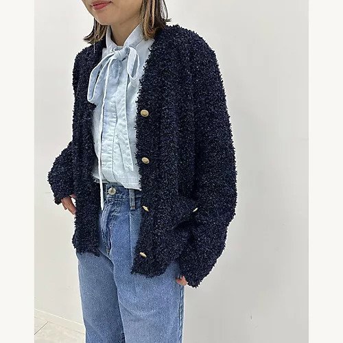 【スアデオ/suadeo】のニットツイード風カーディガン 人気、トレンドファッション・服の通販 founy(ファニー) 　ファッション　Fashion　レディースファッション　Fashion for Women　トップス・カットソー　Cut & Sew Tops　ニット　Knit Tops & Sweaters　カーディガン・羽織り　Layered Style Cardigans　春　Spring　カーディガン　Cardigan, Knitwear　ジャケット　Jacket, Outerwear　ツイード　Twill, Twill Weave　トレンド　Trend, Trending Now　バランス　Balance, Style Balance　フリンジ　Fringe, Tassel　ポケット　Pocket, Pocket Detail　ミックス　Mix, Mixed Style　メタル　Metal, Metal Parts　モコモコ　Fuzzy, Fluffy　S/S・春夏　SS, Spring/Summer, Warm Season　夏　Summer　ビジネス 仕事 通勤　Business / Work / Commuting　other-3|ID: prp329100004864148 ipo3291000000036196058