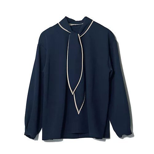 【イーバイエクラ/E by eclat】の【とろみ】スカーフつきブラウス 人気、トレンドファッション・服の通販 founy(ファニー) 　ファッション　Fashion　レディースファッション　Fashion for Women　トップス・カットソー　Cut & Sew Tops　シャツ・ブラウス・オフィスカジュアル　Elegant Blouses & Button-Ups　とろみ　Fluid, Flowy Fabric　コンパクト　Compact, Small Size　シンプル　Simple, Minimal　スカーフ　Scarf, Neckwear　バランス　Balance, Style Balance　パイピング　Piping, Trim Design　リボン　Ribbon, Bow　洗える　Machine Washable　 other-1|ID: prp329100004864158 ipo3291000000036196119