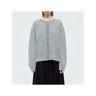 【ミズイロ インド/mizuiro ind】のストーンウォッシュメッシュクルーネックカーディガン グレー|ID: prp329100004864165 ipo3291000000036287979