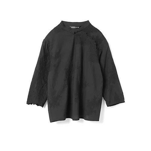 【ミズイロ インド/mizuiro ind】のレースシノワズリシャツ インテリア・キッズ・メンズ・レディースファッション・服の通販 founy(ファニー) ファッション Fashion レディースファッション Fashion for Women トップス・カットソー Cut & Sew Tops シャツ・ブラウス・オフィスカジュアル Elegant Blouses & Button-Ups アンティーク Antique-Inspired シンプル Simple, Minimal スカラップ Scallop, Scalloped Edge レース Lace, Lace Fabric エレガント 上品 Elegant 無地 Plain, Solid Color ブラック|ID: prp329100004864166 ipo3291000000036196165