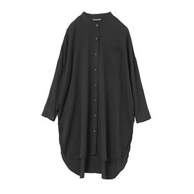 【ミズイロ インド/mizuiro ind】のT/Rバンドカラーロングシャツ 人気、トレンドファッション・服の通販 founy(ファニー) ファッション Fashion レディースファッション Fashion for Women トップス・カットソー Cut & Sew Tops シャツ・ブラウス・オフィスカジュアル Elegant Blouses & Button-Ups スリット Slit, Slit Detail セットアップ Set-Up, Coordinated Outfit ツイル Twist, Twisted Detail フロント Front, Front Design エレガント 上品 Elegant 人気 Popular, Best Seller 羽織 Haori, Light Jacket |ID:prp329100004864167