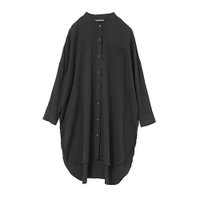 【ミズイロ インド/mizuiro ind】のT/Rバンドカラーロングシャツ 人気、トレンドファッション・服の通販 founy(ファニー) ファッション Fashion レディースファッション Fashion for Women トップス・カットソー Cut & Sew Tops シャツ・ブラウス・オフィスカジュアル Elegant Blouses & Button-Ups スリット Slit, Slit Detail セットアップ Set-Up, Coordinated Outfit ツイル Twist, Twisted Detail フロント Front, Front Design エレガント 上品 Elegant 人気 Popular, Best Seller 羽織 Haori, Light Jacket |ID:prp329100004864167