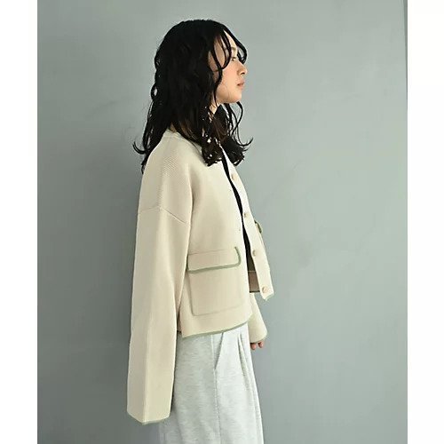 【スタイルデリ/STYLE DELI】の【BLK001】配色クルーネックカーディガン 人気、トレンドファッション・服の通販 founy(ファニー) 　ファッション　Fashion　レディースファッション　Fashion for Women　トップス・カットソー　Cut & Sew Tops　カーディガン・羽織り　Layered Style Cardigans　カーディガン　Cardigan, Knitwear　キャップ　Cap, Baseball Cap　軽量　Lightweight, Ultra Light　シンプル　Simple, Minimal　ジャケット　Jacket, Outerwear　タンク　Tank Top, Sleeveless Top　バランス　Balance, Style Balance　フィット　Fit, Slim Fit　ベーシック　Basic, Essential　ポケット　Pocket, Pocket Detail　ワイド　Wide, Wide Fit　おすすめ　Recommended / Our Picks　other-3|ID: prp329100004866098 ipo3291000000036220402