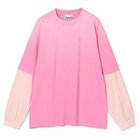 【ガニー/GANNI】のHeavy Cotton Jersey Longsleeve Washed Effect 人気、トレンドファッション・服の通販 founy(ファニー) ファッション Fashion レディースファッション Fashion for Women アウター Coat / Outerwear Collection リラックス Relax, Relaxed Fit ロング Long, Long-Length 洗える Machine Washable thumbnail Chalk Pink|ID: prp329100004866110 ipo3291000000036270266