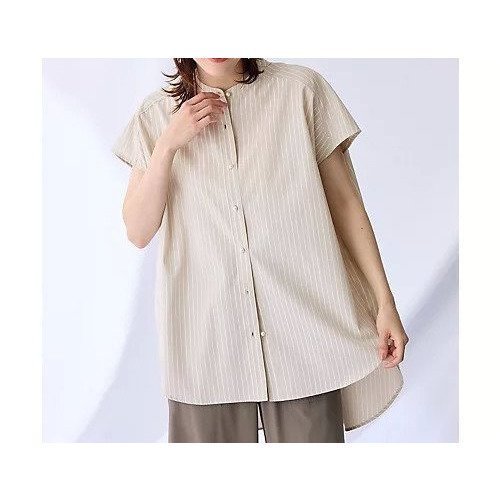 【エニー/ANY】のラメストライプ半袖シャツブラウス 人気、トレンドファッション・服の通販 founy(ファニー) 　ファッション　Fashion　レディースファッション　Fashion for Women　トップス・カットソー　Cut & Sew Tops　シャツ・ブラウス・オフィスカジュアル　Elegant Blouses & Button-Ups　アクセサリー　Fashion Accessories　インナー　Innerwear　キャミ　Camisole, Cami Top　シルバー　Silver, Metallic Silver　ストライプ　Stripe, Striped Pattern　タンク　Tank Top, Sleeveless Top　デニム　Denim, Jeans Material　パール　Pearl, Pearl Accent　半袖　Short Sleeve, Half Sleeve　other-3|ID: prp329100004866797 ipo3291000000036272244