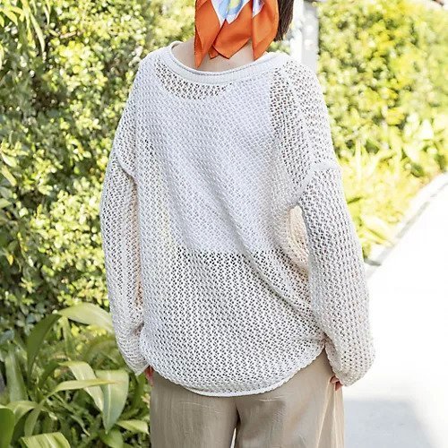 【ノーリーズ/NOLLEY'S】の《手洗い可能》ペーパーヤーンメッシュプルオーバー インテリア・キッズ・メンズ・レディースファッション・服の通販 founy(ファニー) 　ファッション　Fashion　レディースファッション　Fashion for Women　トップス・カットソー　Cut & Sew Tops　カジュアルプルオーバー・ニットトップス　Pullovers & Knit Tops / Casual Pullovers　2026年　2026　メッシュ　Mesh, Net Fabric　吸水　Absorbent, Quick-Dry　春　Spring　秋　Autumn　エクリュ|ID: prp329100004866799 ipo3291000000036250164