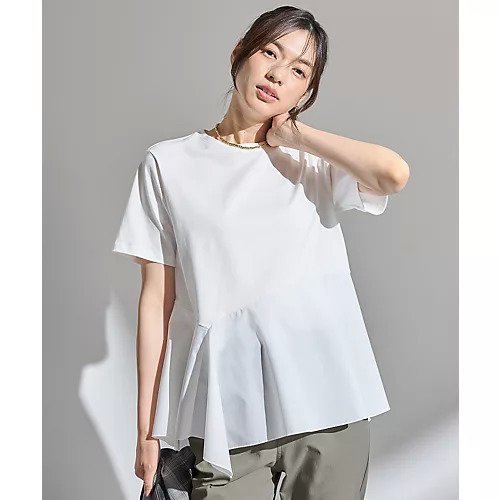 【エニー/ANY】のコンビネーションイレヘムカットソー インテリア・キッズ・メンズ・レディースファッション・服の通販 founy(ファニー) ファッション Fashion レディースファッション Fashion for Women トップス・カットソー Cut & Sew Tops カットソー・ベーシックTシャツ Cut-and-Sewn Tops / Stretch Tees & Basics アシンメトリー Asymmetrical Style コンビ Combo, Combination Style ストレート Straight, Straight Cut チュニック Tunic, Long Top バランス Balance, Style Balance パターン Pattern, Design Print リラックス Relax, Relaxed Fit オフホワイト|ID: prp329100004867468 ipo3291000000036259170