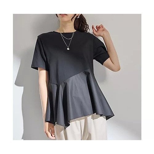 【エニー/ANY】のコンビネーションイレヘムカットソー 人気、トレンドファッション・服の通販 founy(ファニー) ファッション Fashion レディースファッション Fashion for Women トップス・カットソー Cut & Sew Tops カットソー・ベーシックTシャツ Cut-and-Sewn Tops / Stretch Tees & Basics アシンメトリー Asymmetrical Style コンビ Combo, Combination Style ストレート Straight, Straight Cut チュニック Tunic, Long Top バランス Balance, Style Balance パターン Pattern, Design Print リラックス Relax, Relaxed Fit other-2|ID: prp329100004867468 ipo3291000000036259172