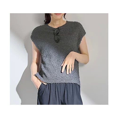 【エニー/ANY】のホーンヤーンラメニット インテリア・キッズ・メンズ・レディースファッション・服の通販 founy(ファニー) 　ファッション　Fashion　レディースファッション　Fashion for Women　トップス・カットソー　Cut & Sew Tops　ニット　Knit Tops & Sweaters　インナー　Innerwear　スリット　Slit, Slit Detail　スリーブ　Sleeve, Long Sleeve / Short Sleeve　バランス　Balance, Style Balance　フレンチ　French, French Style　エレガント 上品　Elegant　スレート|ID: prp329100004867469 ipo3291000000036259176