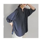 【エニー/ANY】のドルマンスキッパードットブラウス ネイビー系|ID: prp329100004867470 ipo3291000000036259183