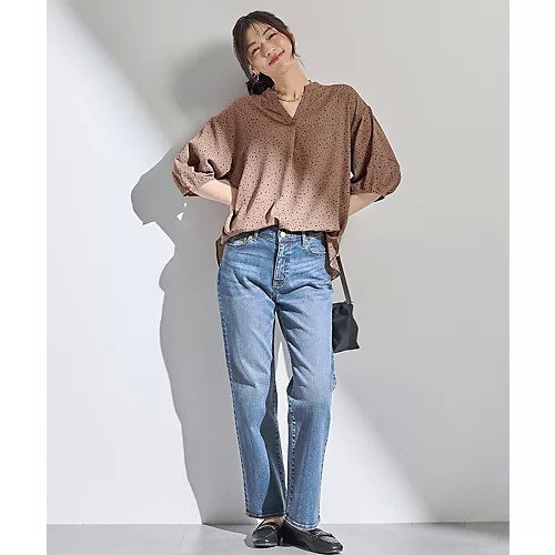 【エニー/ANY】のドルマンスキッパードットブラウス 人気、トレンドファッション・服の通販 founy(ファニー) ファッション Fashion レディースファッション Fashion for Women トップス・カットソー Cut & Sew Tops シャツ・ブラウス・オフィスカジュアル Elegant Blouses & Button-Ups ジョーゼット Georgette, Semi-Sheer Fabric スキッパー Skipper, Open Collar スリーブ Sleeve, Long Sleeve / Short Sleeve デニム Denim, Jeans Material ドット Polka Dot, Dot Pattern バランス Balance, Style Balance ボトム Bottoms, Lower Wear エレガント 上品 Elegant 楽ちん Easy Fit, Comfortable 洗える Machine Washable ビジネス 仕事 通勤 Business / Work / Commuting other-3|ID: prp329100004867470 ipo3291000000036259185
