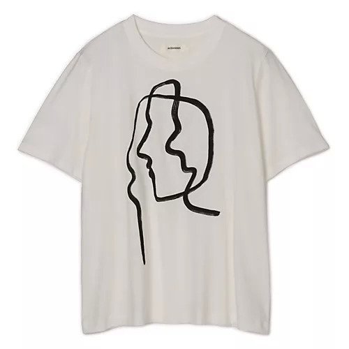 【アキラナカ/AKIRANAKA】のLine portrait T-shirt インテリア・キッズ・メンズ・レディースファッション・服の通販 founy(ファニー) https://founy.com/ ファッション Fashion レディースファッション Fashion for Women トップス・カットソー Cut & Sew Tops シャツ・ブラウス・オフィスカジュアル Elegant Blouses & Button-Ups ロングTシャツ・Tシャツ Longline T-Shirts & Tees グラフィック Graphic, Graphic Design 洗える Machine Washable |ID: prp329100004867970 ipo3291000000036282998
