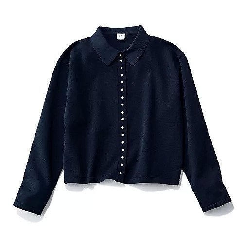 【トゥエルブクローゼット/12closet】の【福田麻琴さんコラボ】【洗える】衿付きパールボタンニットカーディガン インテリア・キッズ・メンズ・レディースファッション・服の通販 founy(ファニー) 　ファッションモデル・俳優・女優　Models　女性　Women　福田麻琴　Fukuda Makoto　ファッション　Fashion　レディースファッション　Fashion for Women　トップス・カットソー　Cut & Sew Tops　ニット　Knit Tops & Sweaters　カーディガン・羽織り　Layered Style Cardigans　おすすめ　Recommended / Our Picks　コラボ　Collaboration, Collab　パール　Pearl, Pearl Accent　エレガント 上品　Elegant　入学式　Entrance Ceremony　洗える　Machine Washable　ネイビー|ID: prp329100004868008 ipo3291000000036268637