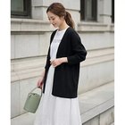 【スタイルデリ/STYLE DELI】のリブ編みトッパーカーディガン ブラック|ID: prp329100004868047 ipo3291000000036269544