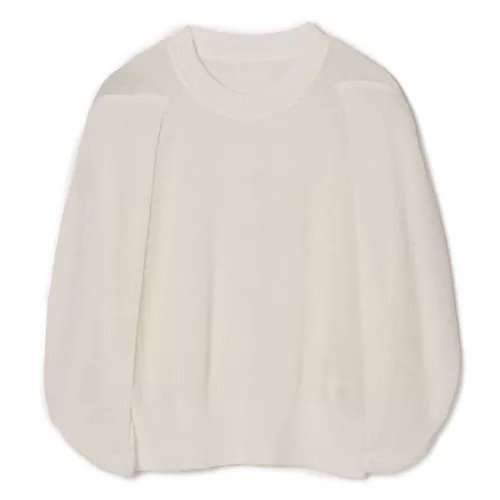 【アキラナカ/AKIRANAKA】のCarlotta knit pullover インテリア・キッズ・メンズ・レディースファッション・服の通販 founy(ファニー) 　ファッション　Fashion　レディースファッション　Fashion for Women　トップス・カットソー　Cut & Sew Tops　ニット　Knit Tops & Sweaters　カジュアルプルオーバー・ニットトップス　Pullovers & Knit Tops / Casual Pullovers　スリット　Slit, Slit Detail　テクスチャー　Texture, Textured Fabric　ドレープ　Drape, Draping Fabric　フォルム　Silhouette, Form　モダン　Modern, Contemporary　リネン　Linen, Linen Fabric　WHITE|ID: prp329100004868061 ipo3291000000036269804