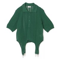 【チカ キサダ/CHIKA KISADA】のポロニット 人気、トレンドファッション・服の通販 founy(ファニー) ファッション Fashion レディースファッション Fashion for Women トップス・カットソー Cut & Sew Tops ニット Knit Tops & Sweaters なめらか Smooth, Silky Texture クラシカル Classical, Vintage-Inspired シアー Sheer, See-Through フィット Fit, Slim Fit 洗える Machine Washable |ID:prp329100004868079