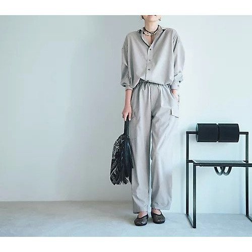 【ティッカ/TICCA】の【五明祐子さんコラボ】【洗える】TWスクエアビッグシャツUNI 人気、トレンドファッション・服の通販 founy(ファニー) 　ファッション　Fashion　レディースファッション　Fashion for Women　トップス・カットソー　Cut & Sew Tops　シャツ・ブラウス・オフィスカジュアル　Elegant Blouses & Button-Ups　コラボ　Collaboration, Collab　コンパクト　Compact, Small Size　バランス　Balance, Style Balance　エレガント 上品　Elegant　別注　Limited Edition, Custom Order　洗える　Machine Washable　other-2|ID: prp329100004868120 ipo3291000000036271527