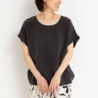 【ノーリーズ/NOLLEY'S】の《セットアップ対応》ウォッシャブルシルキーキュプラフレンチブラウス チャコールグレー|ID: prp329100004868124 ipo3291000000036289581