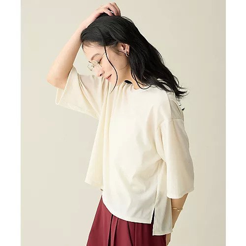 【エニー/ANY】のチュールフロッキープルオーバー インテリア・キッズ・メンズ・レディースファッション・服の通販 founy(ファニー) 　ファッション　Fashion　レディースファッション　Fashion for Women　トップス・カットソー　Cut & Sew Tops　カジュアルプルオーバー・ニットトップス　Pullovers & Knit Tops / Casual Pullovers　インナー　Innerwear　秋　Autumn　チュール　Tulip, Tulip Motif　デニム　Denim, Jeans Material　トレンド　Trend, Trending Now　バランス　Balance, Style Balance　ベロア　Velour, Soft Velvet　ボトム　Bottoms, Lower Wear　ワイド　Wide, Wide Fit　エクリュ|ID: prp329100004868125 ipo3291000000036271784