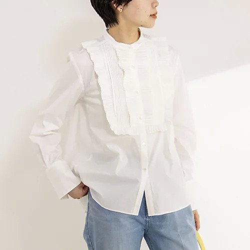 【ノーリーズソフィー/NOLLEY'S sophi】の【MARILYN MOON/マリリーンムーン】tuck pleats jabot blouse インテリア・キッズ・メンズ・レディースファッション・服の通販 founy(ファニー) 　ファッション　Fashion　レディースファッション　Fashion for Women　2026年　2026　エレガント 上品　Elegant　シンプル　Simple, Minimal　バランス　Balance, Style Balance　フリル　Frill, Ruffle　プリーツ　Pleats, Pleated　ボトム　Bottoms, Lower Wear　モダン　Modern, Contemporary　ホワイト|ID: prp329100004868128 ipo3291000000036271973