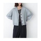 【ヒューマンウーマン/HUMAN WOMAN】のオーガニックコットン混プレーティングカーディガン グレー|ID: prp329100004868130 ipo3291000000036293108