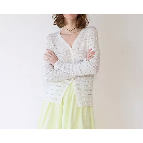 【マルティニーク/martinique】のジャガードカーディガン 人気、トレンドファッション・服の通販 founy(ファニー) 　ファッション　Fashion　レディースファッション　Fashion for Women　トップス・カットソー　Cut & Sew Tops　カーディガン・羽織り　Layered Style Cardigans　おすすめ　Recommended / Our Picks　カーディガン　Cardigan, Knitwear　ストレッチ　Stretch, Stretchy Fabric　チェック　Check, Plaid, Tartan　バランス　Balance, Style Balance　フィット　Fit, Slim Fit　ボトム　Bottoms, Lower Wear　other-2|ID: prp329100004868133 ipo3291000000036272268