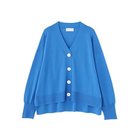 【ヒューマンウーマン/HUMAN WOMAN】のハイツイストコットンVカーデ 人気、トレンドファッション・服の通販 founy(ファニー) ファッション Fashion レディースファッション Fashion for Women スタンダード Standard, Basic thumbnail ブルー|ID: prp329100004868134 ipo3291000000036292460