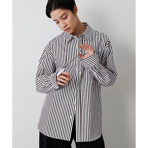 【ウィムガゼット/Whim Gazette】のストライプシャツ 人気、トレンドファッション・服の通販 founy(ファニー) ファッション Fashion レディースファッション Fashion for Women トップス・カットソー Cut & Sew Tops シャツ・ブラウス・オフィスカジュアル Elegant Blouses & Button-Ups 2026年 2026 おすすめ Recommended / Our Picks サテン Satin, Glossy Fabric スウェット / スエット Sweatshirt, Sweatwear ストライプ Stripe, Striped Pattern バランス Balance, Style Balance ポケット Pocket, Pocket Detail リラックス Relax, Relaxed Fit エレガント 上品 Elegant other-2|ID: prp329100004868136 ipo3291000000036272289