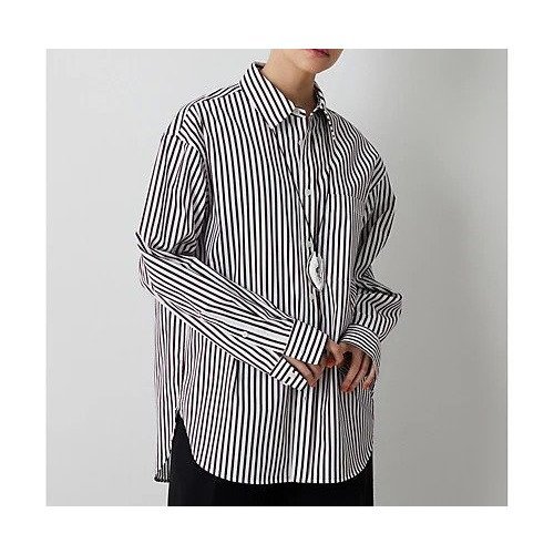 【ウィムガゼット/Whim Gazette】のストライプシャツ 人気、トレンドファッション・服の通販 founy(ファニー) ファッション Fashion レディースファッション Fashion for Women トップス・カットソー Cut & Sew Tops シャツ・ブラウス・オフィスカジュアル Elegant Blouses & Button-Ups 2026年 2026 おすすめ Recommended / Our Picks サテン Satin, Glossy Fabric スウェット / スエット Sweatshirt, Sweatwear ストライプ Stripe, Striped Pattern バランス Balance, Style Balance ポケット Pocket, Pocket Detail リラックス Relax, Relaxed Fit エレガント 上品 Elegant other-3|ID: prp329100004868136 ipo3291000000036272291