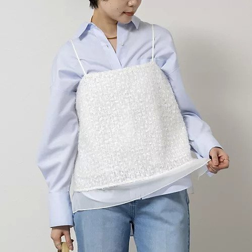 【ノーリーズソフィー/NOLLEY'S sophi】のウォッシャブルフェザースパンコールチュールキャミブラウス インテリア・キッズ・メンズ・レディースファッション・服の通販 founy(ファニー) 　ファッション　Fashion　レディースファッション　Fashion for Women　トップス・カットソー　Cut & Sew Tops　キャミソール&ノースリーブ　Camisoles & Sleeveless Tops　シャツ・ブラウス・オフィスカジュアル　Elegant Blouses & Button-Ups　2026年　2026　おすすめ　Recommended / Our Picks　インナー　Innerwear　ジャケット　Jacket, Outerwear　スパンコール　Sequins, Sequin Embellishment　チュール　Tulip, Tulip Motif　ラップ　Wrap, Wrap Design　オフホワイト|ID: prp329100004868139 ipo3291000000036272298