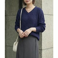 【スタイルデリ/STYLE DELI】のストレートケーブルVネックニットトップス 人気、トレンドファッション・服の通販 founy(ファニー) ファッション Fashion レディースファッション Fashion for Women トップス・カットソー Cut & Sew Tops ニット Knit Tops & Sweaters Vネックトップス V-Neck Tops / V-Cut Neckline Shirts イエロー Yellow 春 Spring シンプル Simple, Minimal スタイリッシュ Stylish, Fashionable ストレート Straight, Straight Cut スリット Slit, Slit Detail 長袖 Long Sleeve, Full Sleeve バランス Balance, Style Balance ブラウジング Blouson Silhouette, Cinched Waist ロング Long, Long-Length おすすめ Recommended / Our Picks 夏 Summer |ID:prp329100004868457