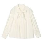 【マルティニーク/martinique】のギャザーボウタイブラウス ホワイト|ID: prp329100004869079 ipo3291000000036325593