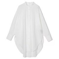 【プレインピープル/PLAIN PEOPLE】のハイカウントストライプバンドカラーシャツ 人気、トレンドファッション・服の通販 founy(ファニー) ファッション Fashion レディースファッション Fashion for Women トップス・カットソー Cut & Sew Tops シャツ・ブラウス・オフィスカジュアル Elegant Blouses & Button-Ups バランス Balance, Style Balance ボトム Bottoms, Lower Wear ラウンド Round, Round Neck リラックス Relax, Relaxed Fit ワイド Wide, Wide Fit 洗える Machine Washable |ID:prp329100004869085