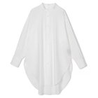 【プレインピープル/PLAIN PEOPLE】のハイカウントストライプバンドカラーシャツ ホワイト|ID: prp329100004869085 ipo3291000000036284338