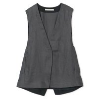 【プレインピープル/PLAIN PEOPLE】のリネンオックスデザインベスト 人気、トレンドファッション・服の通販 founy(ファニー) ファッション Fashion レディースファッション Fashion for Women アウター Coat / Outerwear Collection トップス・カットソー Cut & Sew Tops ベスト&ジレ / 重ね着スタイル Vests & Gilets フロント Front, Front Design ベスト Vest, Waistcoat |ID:prp329100004869088