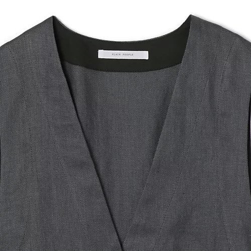 【プレインピープル/PLAIN PEOPLE】のリネンオックスデザインベスト 人気、トレンドファッション・服の通販 founy(ファニー) 　ファッション　Fashion　レディースファッション　Fashion for Women　アウター　Coat / Outerwear Collection　トップス・カットソー　Cut & Sew Tops　ベスト&ジレ / 重ね着スタイル　Vests & Gilets　フロント　Front, Front Design　ベスト　Vest, Waistcoat　other-3|ID: prp329100004869088 ipo3291000000036284367